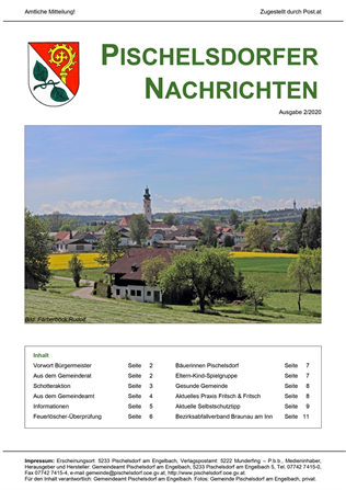 Titelseite Pischelsdorfer Nachrichten 2/2020